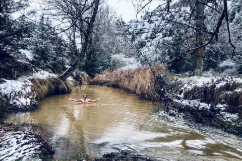 Baño de año nuevo. Baño de año nuevo.